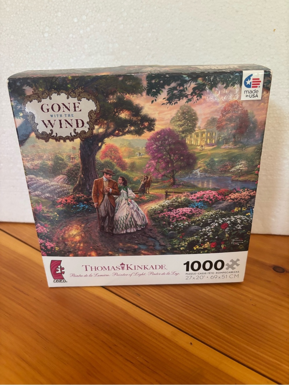 Ceaco Thomas Kinkade Gone With The Wind 1000 Pc Puzzle Sealed